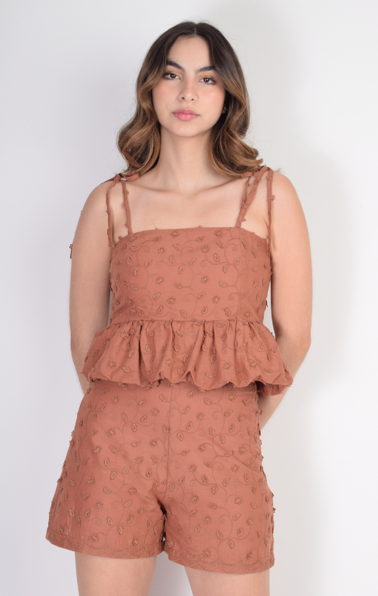 Set Top Globo Short Mini Flores – ZOCCA ONLINE