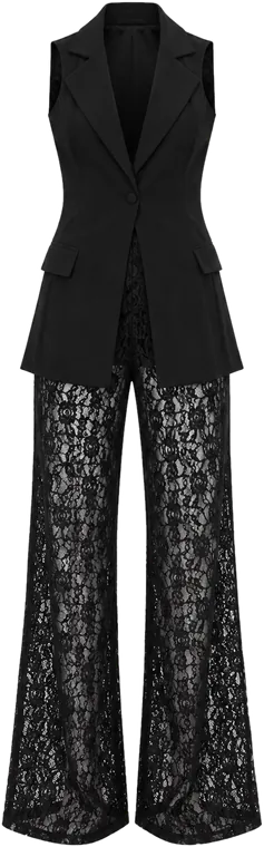 Pantalón Encaje Con Short Interno